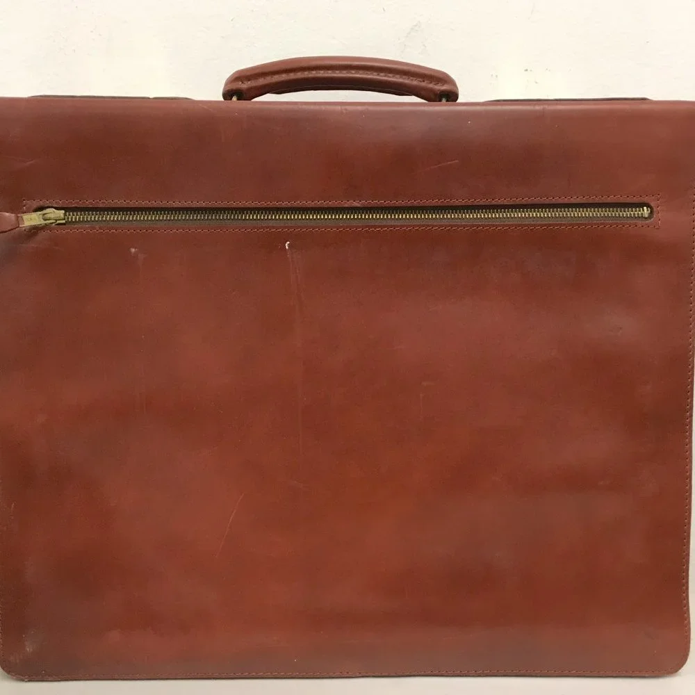 Vintage Swaine Adeney Brigg leather Briefcase Document Case custom made England